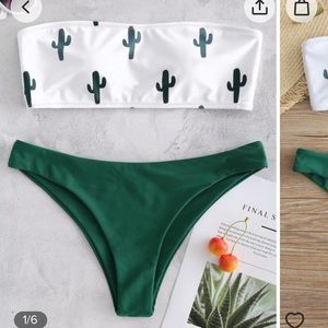 Cactus print swim suit from ZAFUL